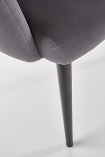 K410 krzesło popielaty velvet (1p=1szt)