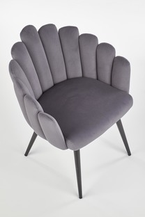 K410 krzesło popielaty velvet (1p=1szt)