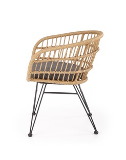 K456 krzesło naturalny/popielaty (1p=2szt)