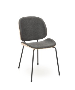 K467 krzesło dąb naturalny / tap: ciemny popiel