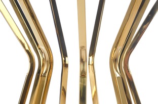 AFINA S, coffee table, mirror / gold