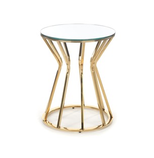 AFINA S, coffee table, mirror / gold