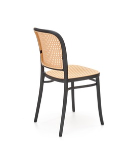 K483 krzesło naturalny/czarny