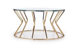 AFINA, coffee table, mirror / gold