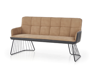 L1 sofa jasny brąz / czarny (2p=1szt)