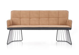 L1 sofa jasny brąz / czarny (2p=1szt)