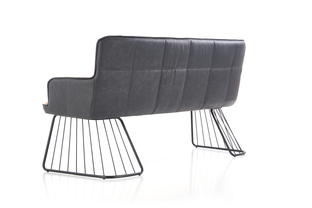 L1 sofa jasny brąz / czarny (2p=1szt)