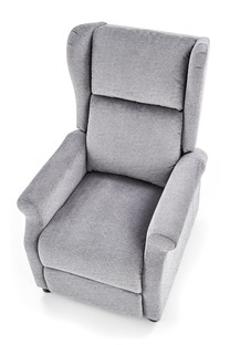 AGUSTIN recliner with massage function, color: grey