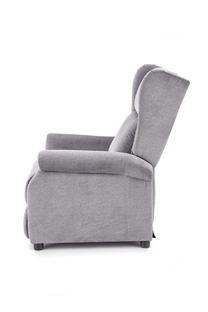 AGUSTIN recliner with massage function, color: grey
