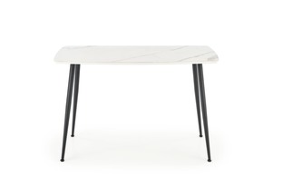 MARCO table, color: top - white marble, legs - black