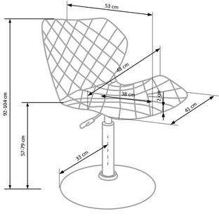 MATRIX 2 fotel biało-czarny (1p=2szt)