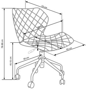 MATRIX children chair, color: white / grey