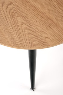 MENTONA 2, set of two coffee tables, color: golden oak / black