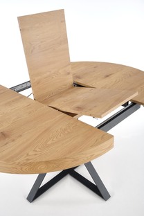 MERCY extension table, color: top - golden oak, legs - black