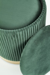 MONTY set of two stools: color: dark green