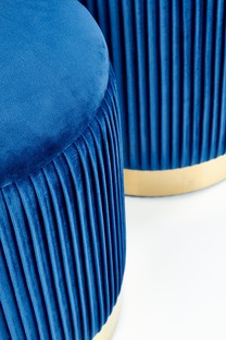 MONTY set of two stools: color: dark blue
