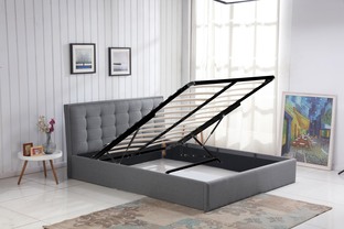 PADVA 160cm łóżko z pojemnikiem popielaty (2p=1szt)