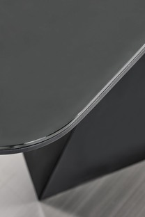 PATRIZIO table dark grey, leg black