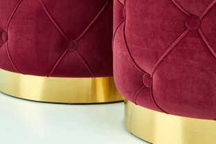 POLLY set of two stools, color: dark red