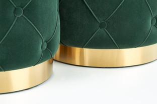 POLLY set of two stools, color: dark green