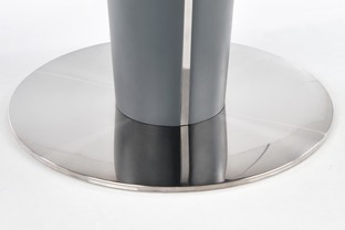 RICARDO extension table, color: top - grey marble, legs - dark grey