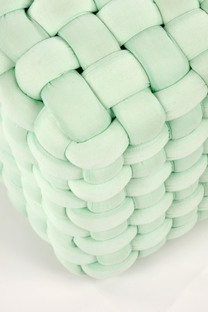 RUBIK pouffe color: light green