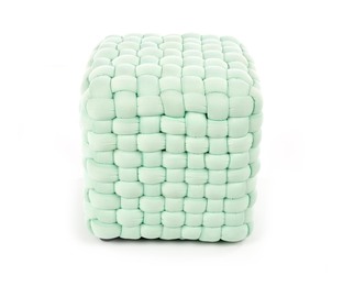 RUBIK pouffe color: light green