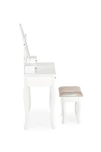 SARA dresser console with stool, white matt