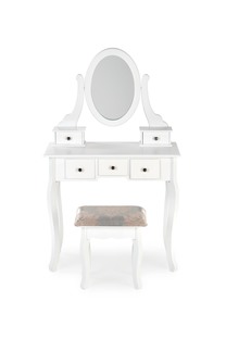 SARA dresser console with stool, white matt