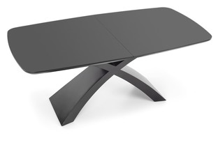 SILVESTRO table dark grey, leg black