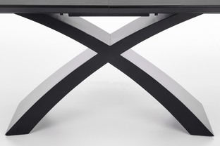 SILVESTRO table dark grey, leg black