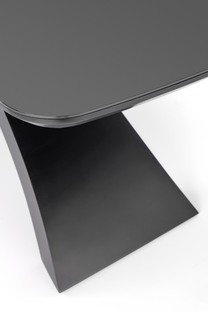 SILVESTRO table dark grey, leg black