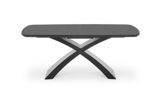 SILVESTRO table dark grey, leg black