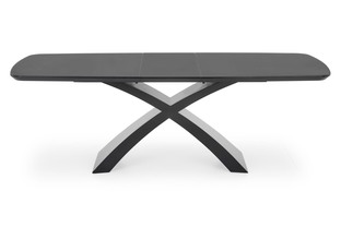 SILVESTRO table dark grey, leg black