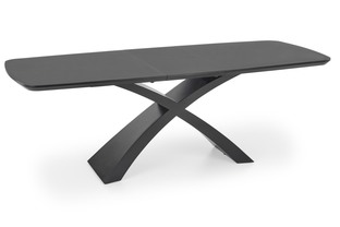 SILVESTRO table dark grey, leg black