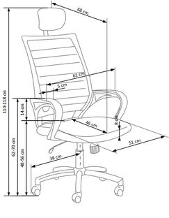 SOCKET fotel pracowniczy biało-czarny