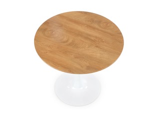 STING table, color: top - golden oak, legs - white