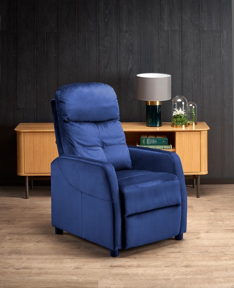 FELIPE 2 recliner color: dark blue