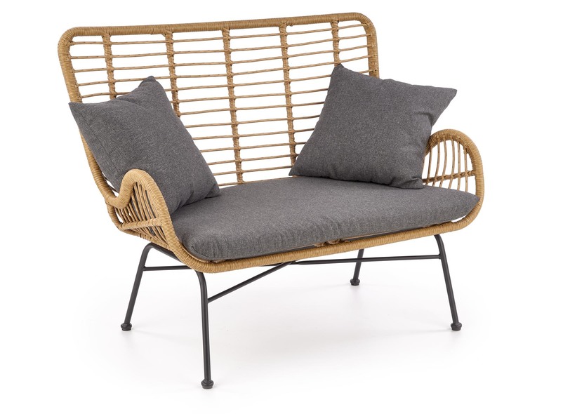 IKARO XL sofa naturalny-popiel (1p=2szt)