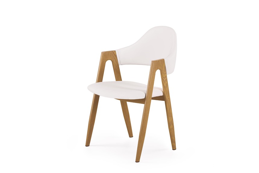 K247 krzesło biały-dąb miodowy (1p=2szt)
