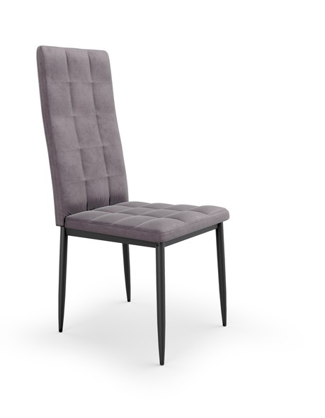 K415 krzesło popielaty velvet (1p=4szt)