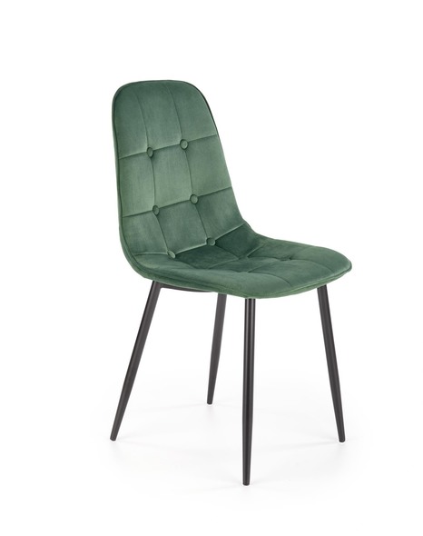 K417 krzesło ciemny zielony velvet (1p=4szt)
