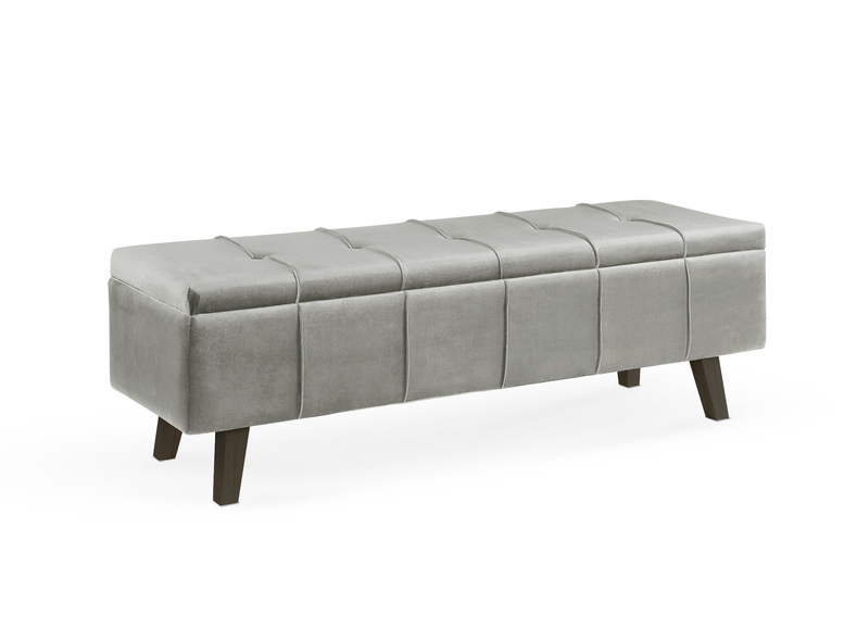 MASSIMO ławka popielaty velvet (1p=1szt)