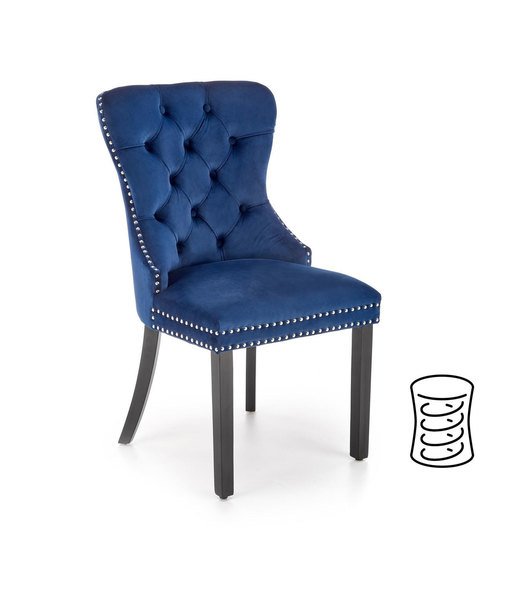 MIYA chair black/dark blue