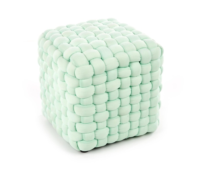 RUBIK pouffe color: light green