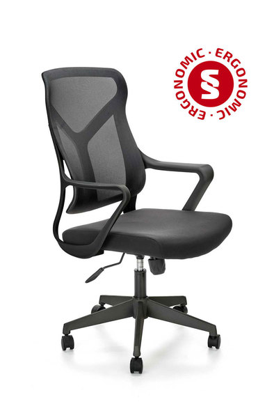 SANTO swivel armchair, black