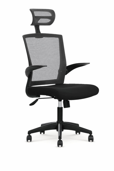 VALOR o. chair, color: black / grey