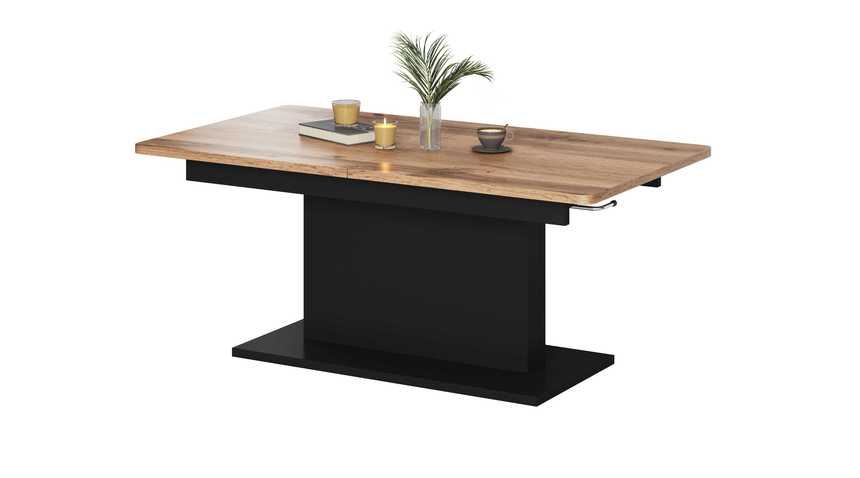 BUSETTI, c.table, wotan oak / black mat