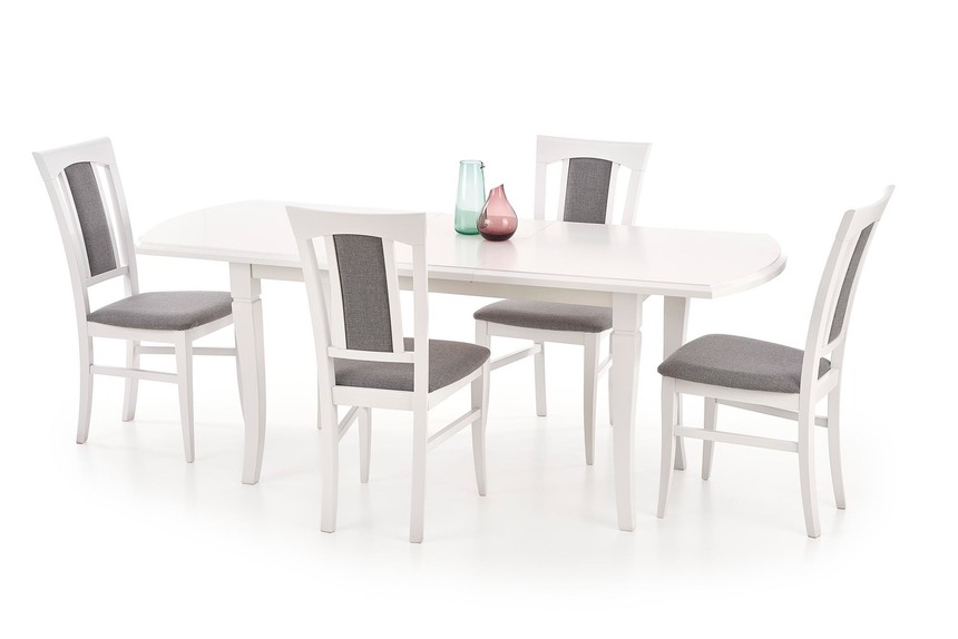 FRYDERYK 160/240 cm extension table color: white