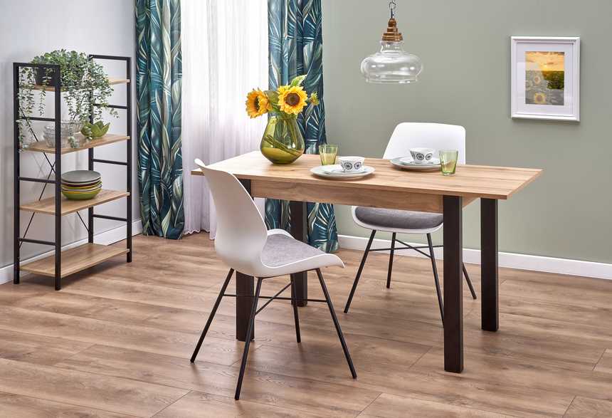 GINO table votan oak/black